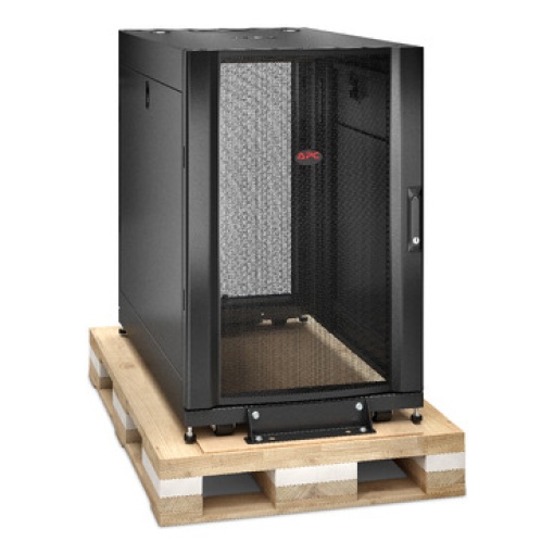 Armário em Bastidor de Servidor NetShelter SX 18U da APC 600mm x 1070mm c Lados em Preto, Embalagem contra Choques