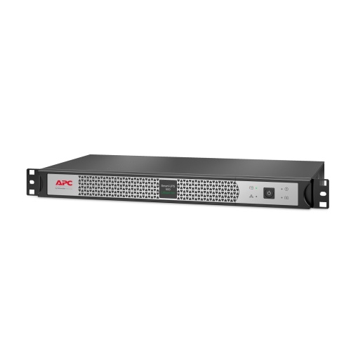 APC Smart-UPS, Line Interactive, 500VA, íon de lítio, montagem em rack 1U, 230V, 4 tomadas IEC C13, placa de rede, profundidade curta