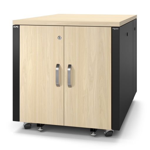 APC NetShelter Soundproof, 12U, Armário de Bastidor de Servidor, Maple