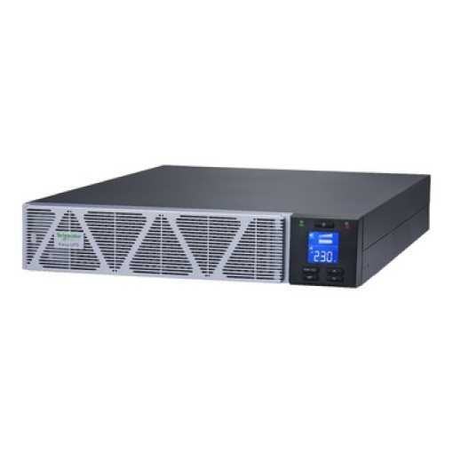 Easy UPS On-Line, 3kVA, iões de lítio, RackTower 2U, 230V, 6 tomadas IEC C13  1 IEC C19, ranhura para cartão inteligente, com kit de calhas