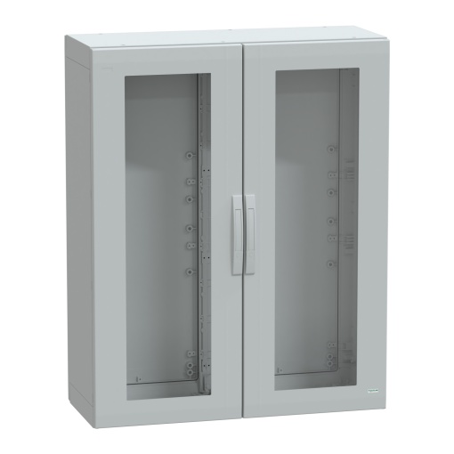Floor standing encl. polyester vers.PLA compl.sealed 1250x1000x420 IP65 glazed