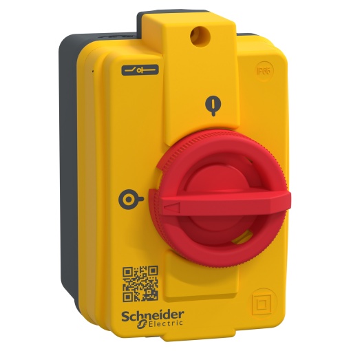 Seccionador em caixa, TeSys Control, para ligarparagem de emergência, 16 A, IP65, tamanho compacto