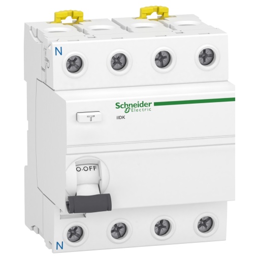 Interruptor diferencial RCCB, Acti9 iID K, 4 polos, 40 A, tipo CA, 300 mA