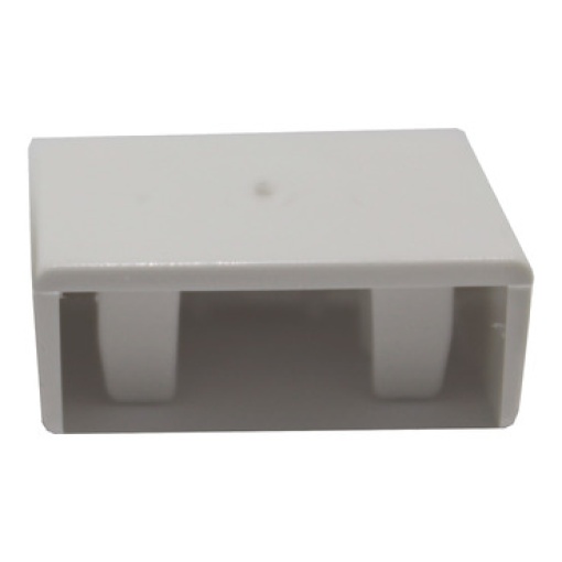 Dexson - stop end - 20x20 mm - ABSPC - white