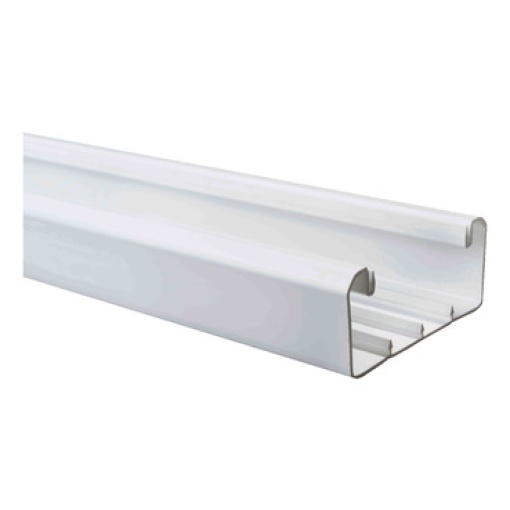 Dexson - calha - 100x45 mm - 1 compartimento - s adesivo - PVC - branco