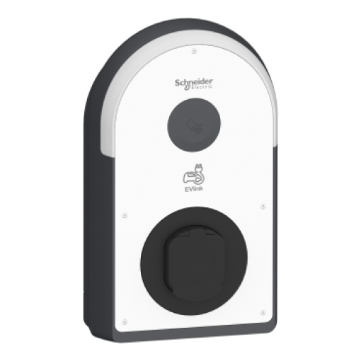 Carregador, EVlink Pro ACAC Metal, 22kW, 32A, 3PN, tomada T2S, RCD B-EV, MNx aux.