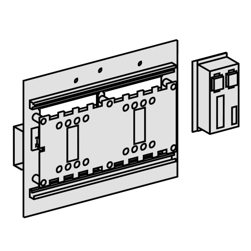 acessório para inversor de rede - kit de adaptação - para NS100...250