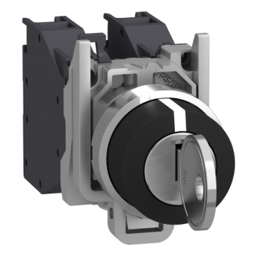 Seletor completo, Harmony XB4, Atmosfera explosiva, Interruptor de chave 455 com 3 posições, livre no meio