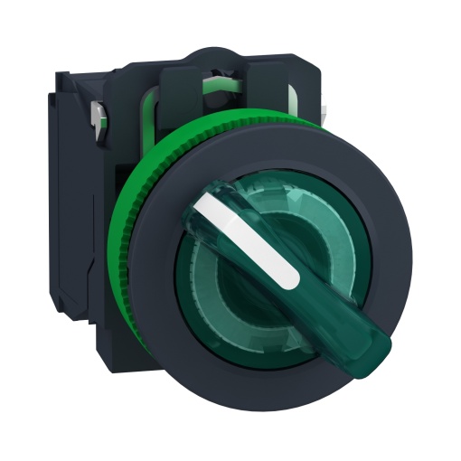 Selectro flush luminosa verde 2 posições fixas 24v acd