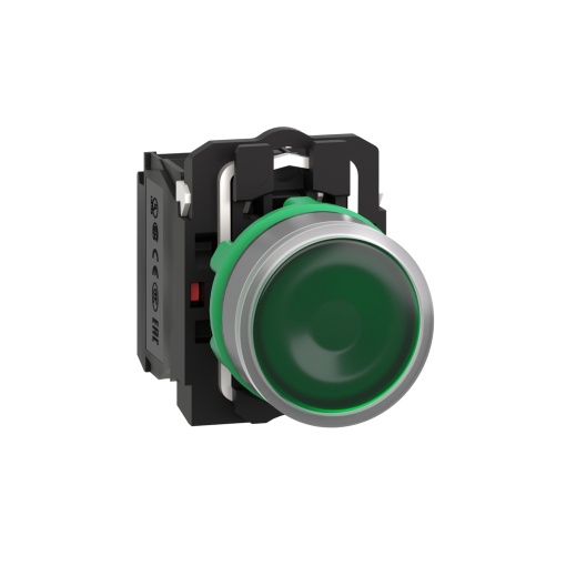 24vac led  botão   luminosous verde 1na1nc  cor cim