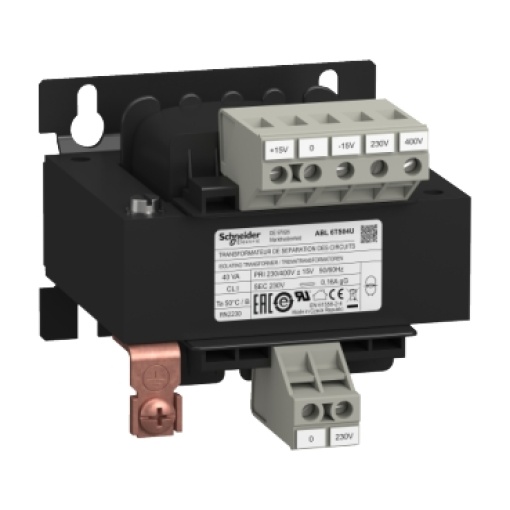 Transformador de tensão - 230..400 v - 1 x 230 v - 40 va
