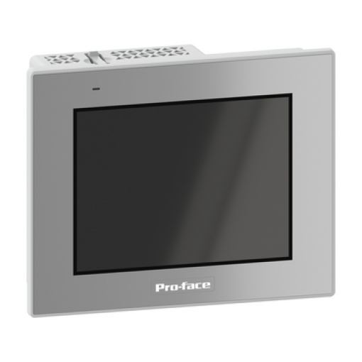 Tela de painel de toque, Proface GP6000, 5,7 polegadas, VGA, Tudo em um, Único analógico, 2xCOM, 2xETH, USB A, USB micro B, SD, DC