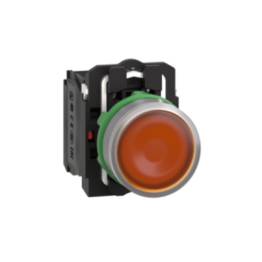 botão   luminosous  laranja led 230vac 1na1nc  cor  g
