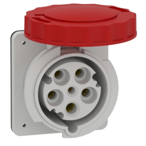 PratiKa industrial socket - 63 A - 3P  N  E - 380...415 V AC - IP67
