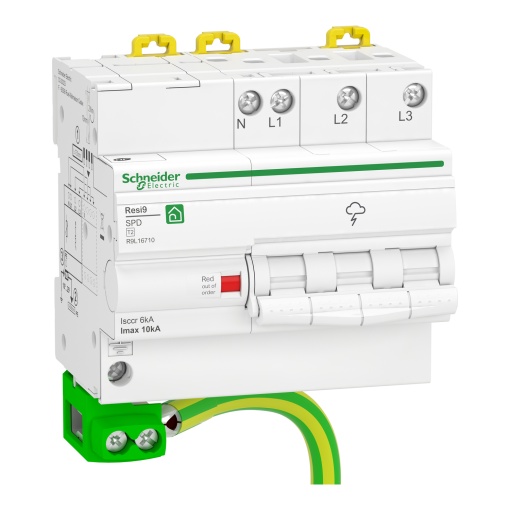 Descarregador de sobretensões modular - Resi9 -3PN - 10kA