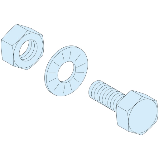 20 M6 x20ParafPorcas40anilhas Cla8.8