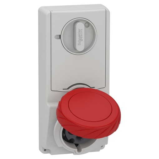 Unika interlocked socket - 32 A - 3P  E - 380...415 V AC - IP65 - panel