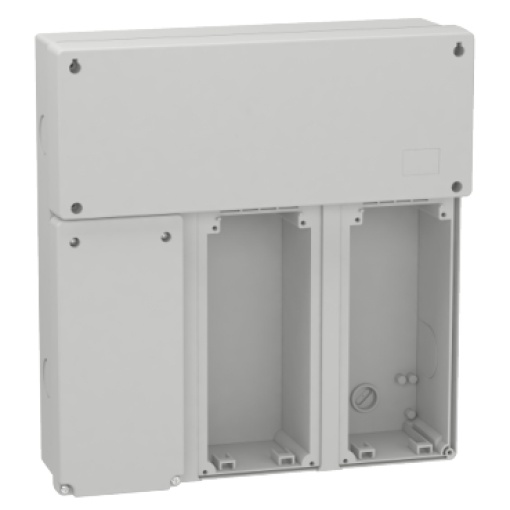 PratiKa modular basis - 3 sockets with junction box - 340x360