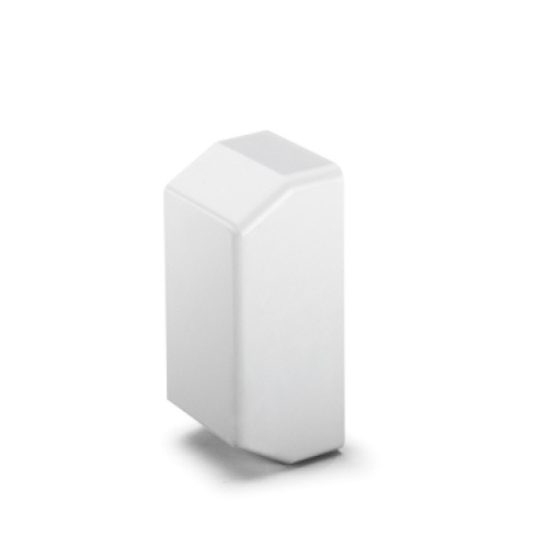 Climacanal - stop end for pipe trunking - 60 x 160 mm - PVC - white