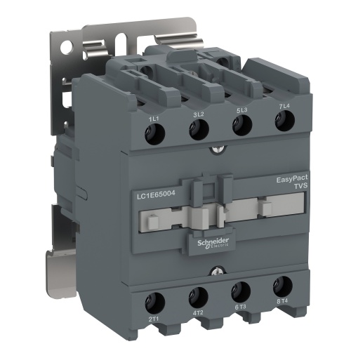 Contator, controle fácil TeSys, LC1E, 4P 4NO, AC-1 60A, 220V