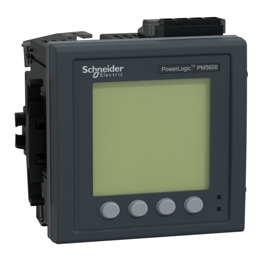 PowerLogic Contador de medida PM5660, 2 Ethernet, até 63H, 1.1Mb, RCM, 4DE2DS 52 alarmes