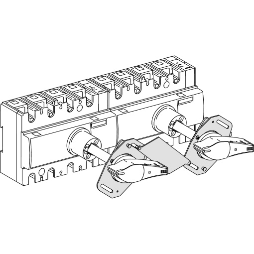 mechanical interlocking - for devices with extended rotary handle - 40...160 A