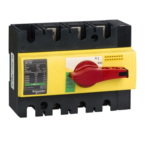 interruptor seccionador Interpact INS125 - 3 pólos - 125 A
