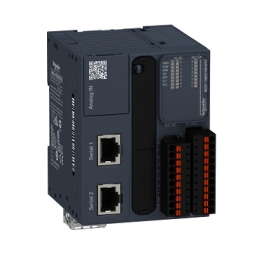 controlador lógico, Modicon M221, 16 ES, transístor, PNP, mola