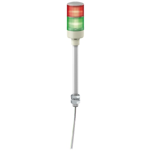 Baliza de sinalização monolítica, Harmony XVG, 60mm, verde vermelho, luz fixa, montagem em tubo de alumínio, IP23, 24V CACC