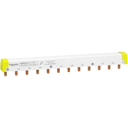 Acti 9 - barramento pente - 3LN - passo 18 mm - 12 módulos - 100 A