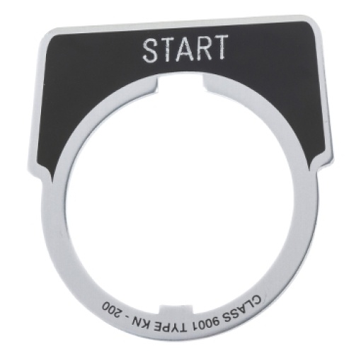 Etiqueta - ø 30 - 40 x 43 mm - start