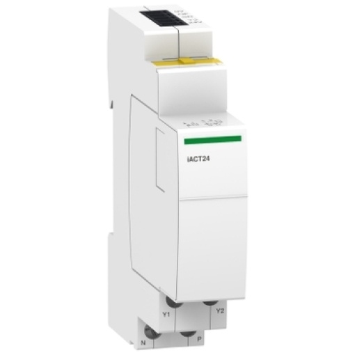 Acti9 iACT - Controlo de 24 V CC e contacto auxiliar 1 NA com interface PLC Ti24