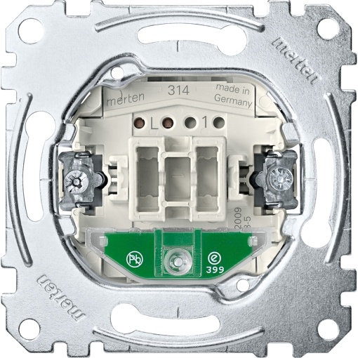 Interruptor de cartão, luz indicadora, 6 A, 250 V CA, sem parafusos, Merten