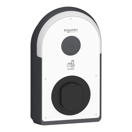 Carregador, EVlink Pro ACAC Metal, 11kW, 16A, 3PN, tomada T2S, RDC-DD 6mA, RCD Asi 30mA, MNx aux.