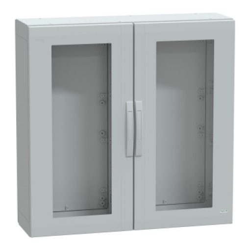 Floor standing encl. polyester vers.PLA compl.sealed 1000x1000x320 IP65 glazed