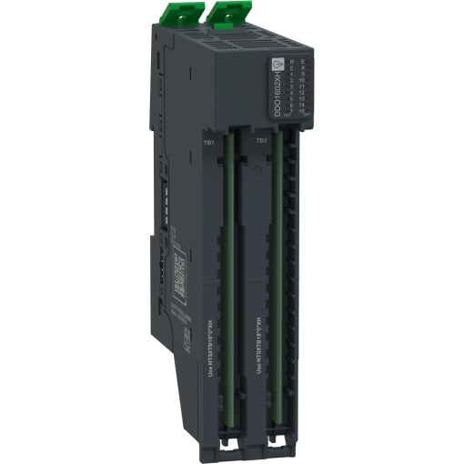 Módulo de saída discreta  base, 16 saídas, 24 V CC, 500 mA, fonte, protegido, 12 fios, reforçado, Modicon Edge IO NTS