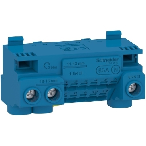 Resi9 - Borne neutro 63A  kit junção 14 ligadores