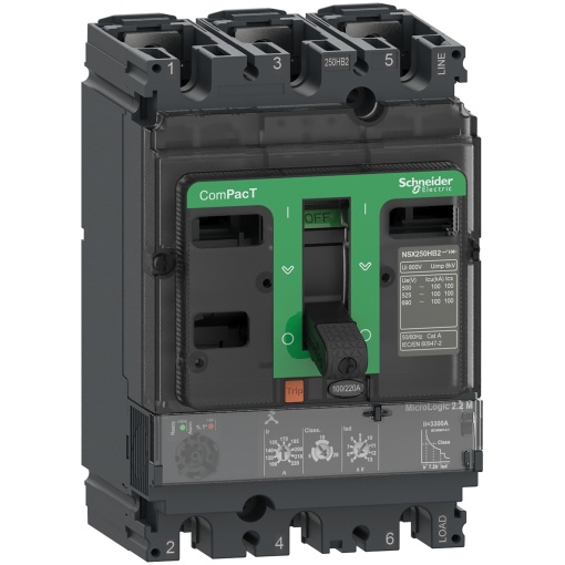 ComPacT DISJUNTOR NSX250R 200kA CA 3P 220A 2.2M