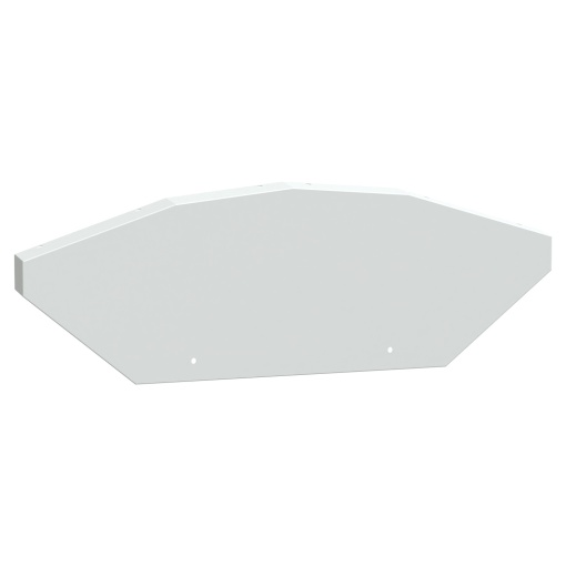 Fecho final da estrutura de cúpula, KS de Canalis para EV, 100A a 400A, branco RAL9003, conjunto de 2 partes