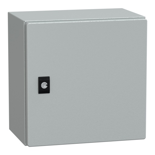Spacial CRN plain door with mount.plate. H300xW300xD200 IP66 IK10 RAL7035..