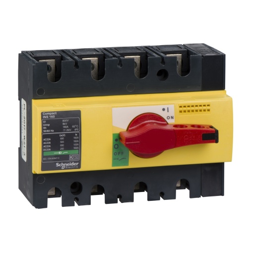 interruptor seccionador Interpact INS160 - 4 pólos - 160 A