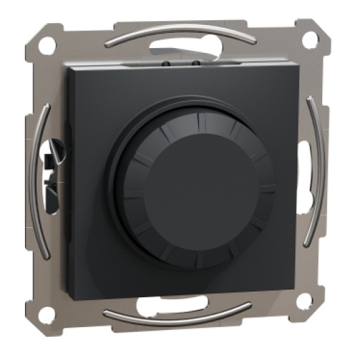 Regulador de luz rotativo, Asfora, Multiwire ,LED, 230V, 370W, sem quadro, antracite