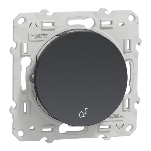 Odace - Botão de pressão - 10AX - Antracite