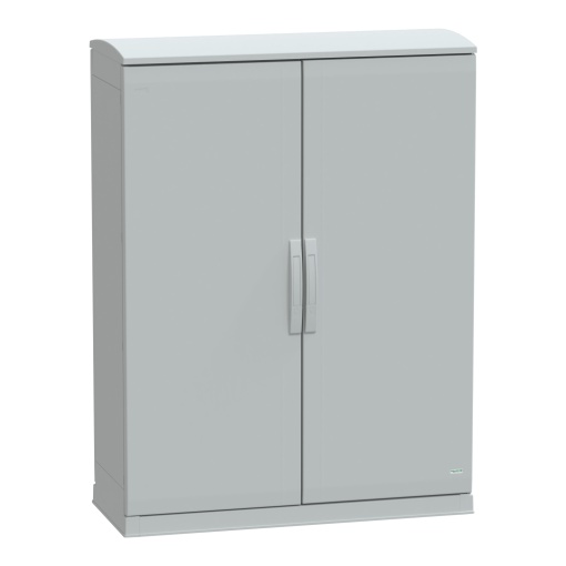 Floor standing encl.polyester vers.PLAZT wopen plinthcanopy 1250x1000x420 IP44