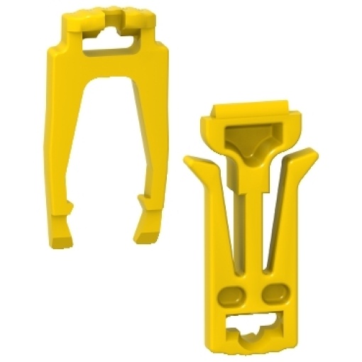 Acti9 iC60 - Bolsa de 10 clips de fixação de calha DIN