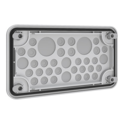 Membrana 24xØ12mm,6xØ14mm,4xØ18mm,2xØ30mm, bloqueável pelo exterior