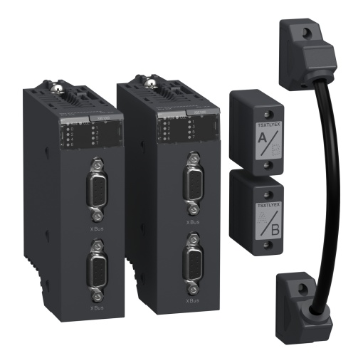 Módulo M340 - Modicon - Kit - 2xTSXTLYEX - 2xBMXXBE1000 - 1xBMXXB