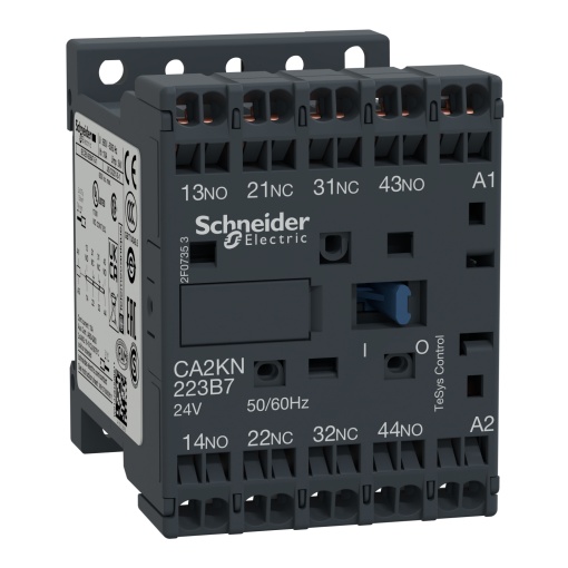 Contactor auxiliar TeSys CA2K - 2NA2NF 230VCA com terminais de mola
