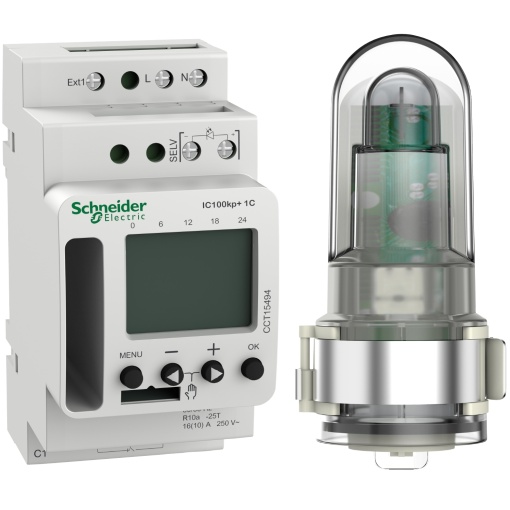 Acti 9 IC100kp 1C 1 - 99000 lux SMART programmable twilight switch