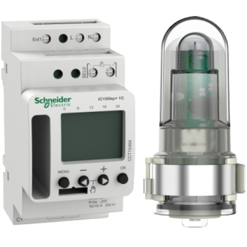 Acti 9 IC100kp 1C 1 - 99000 lux SMART programmable twilight switch